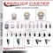 Service Caster 5'' Nylon Wheel Swivel 1-3/4'' Expanding Stem Caster Set 2 Brakes, 4PK SCC-EX20S514-NYS-2-TLB-2-134 - alternate 4